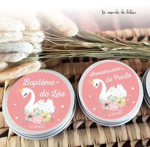 Boîte dragées Cygne