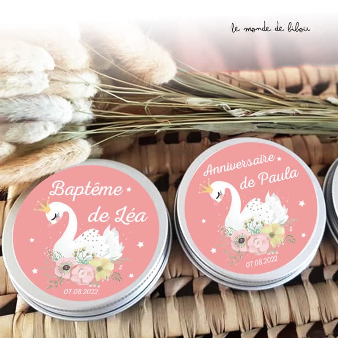 Boîte dragées Cygne