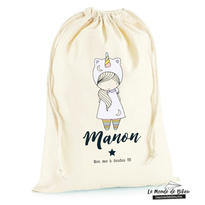 Sac rangement Petite licorne