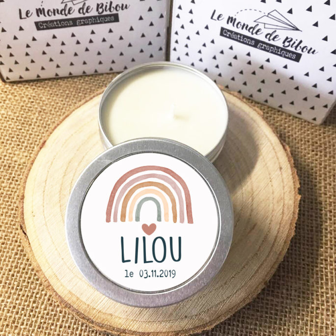 Lot de 10 bougies Rainbow