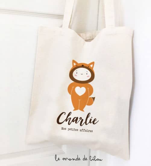 Tote bag enfant Mon petit renard