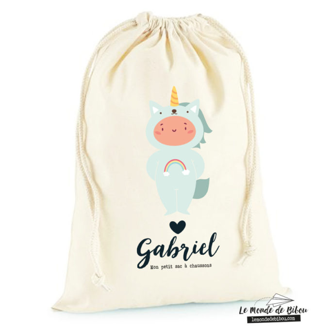 Sac rangement Ma petite licorne