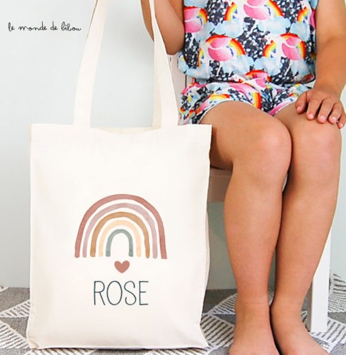 Tote bag Rainbow fille