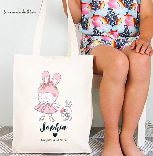 Tote bag enfant déguisement Lapin