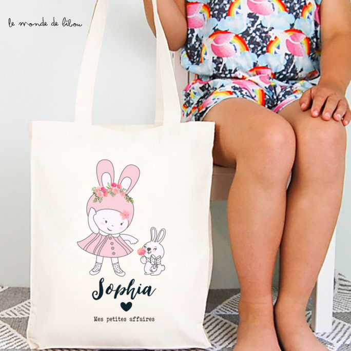Tote bag enfant déguisement Lapin