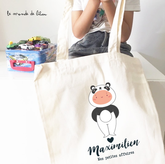 Tote bag enfant Mon petit panda
