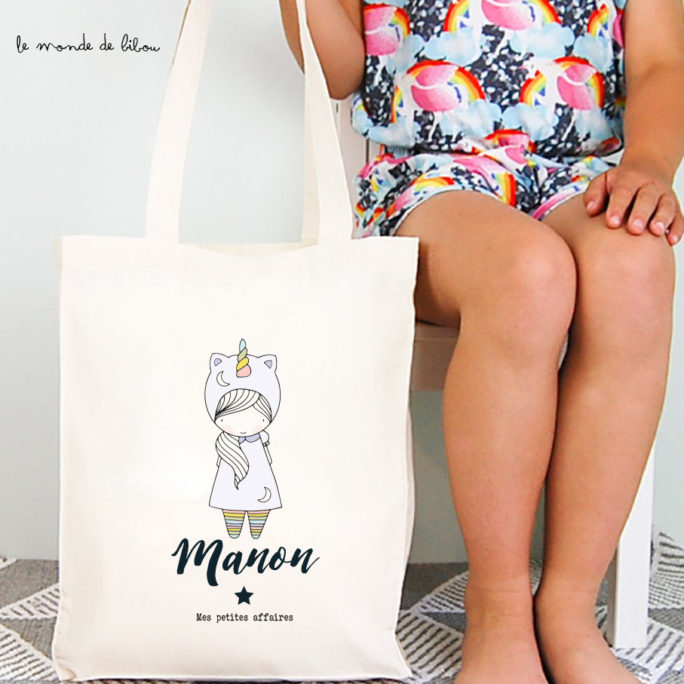 Tote bag enfant Petite Licorne