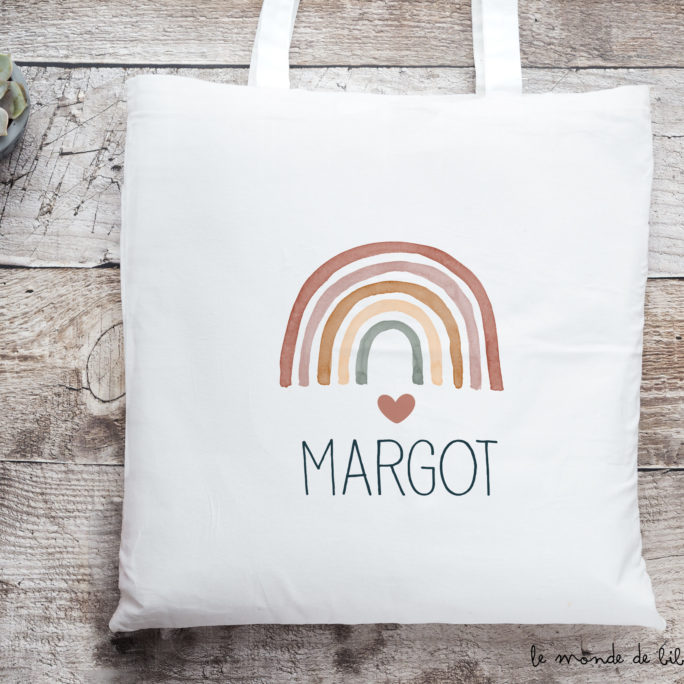 Tote bag Rainbow fille