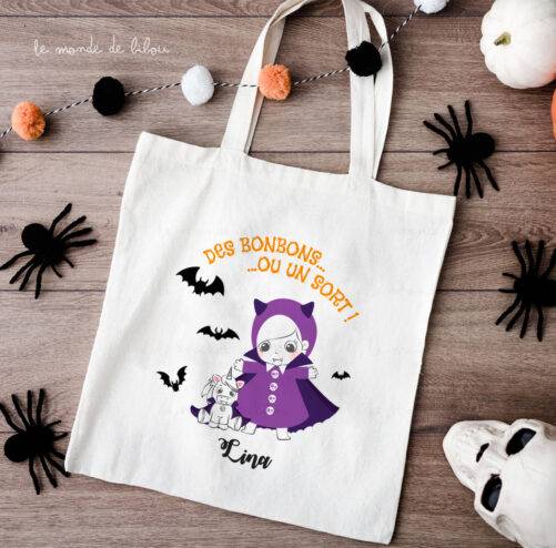 Sac à bonbons d'Halloween personnalisé Vampire