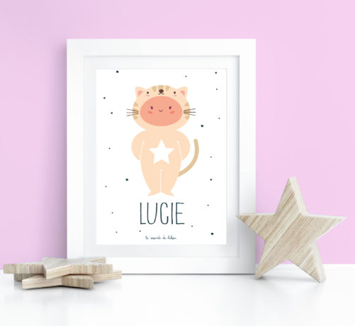 Affiche Prénom Mon Petit Chat