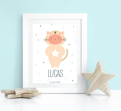Affiche Prénom Mon Petit Chat