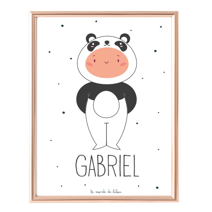 Affiche Prénom Mon Petit Panda