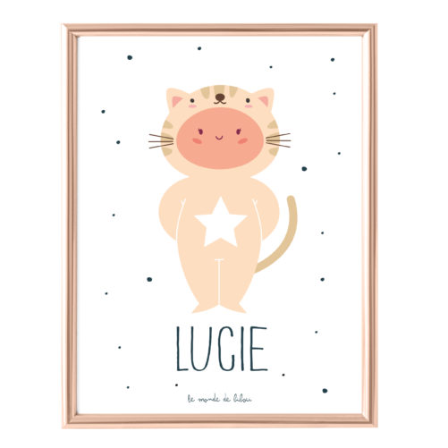 Affiche Prénom Mon Petit Chat