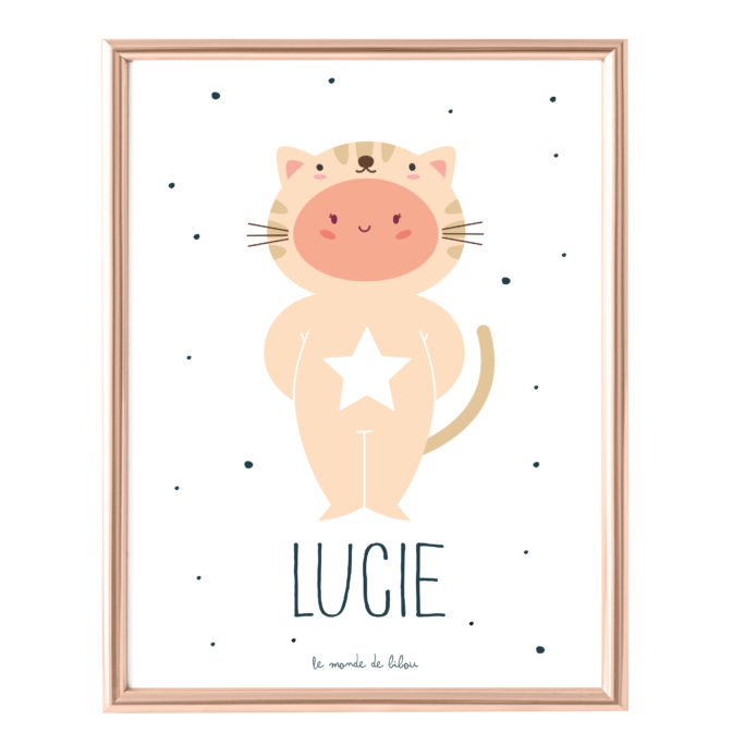 Affiche Prénom Mon Petit Chat