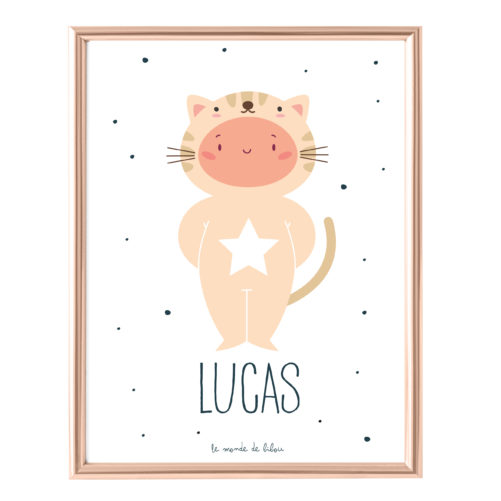 Affiche Prénom Mon Petit Chat