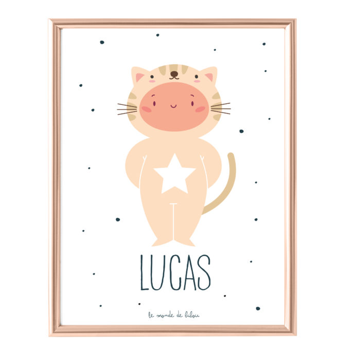 Affiche Prénom Mon Petit Chat