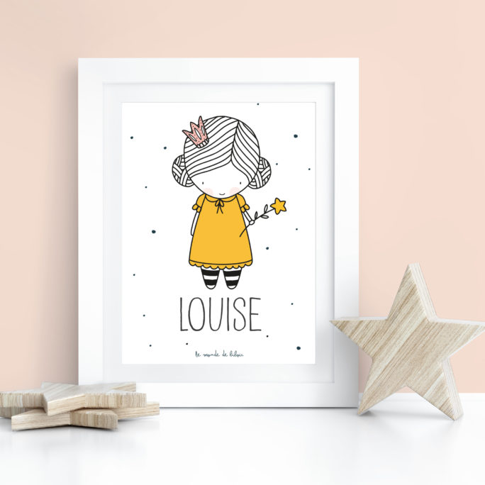 Affiche Prénom Petite Princesse