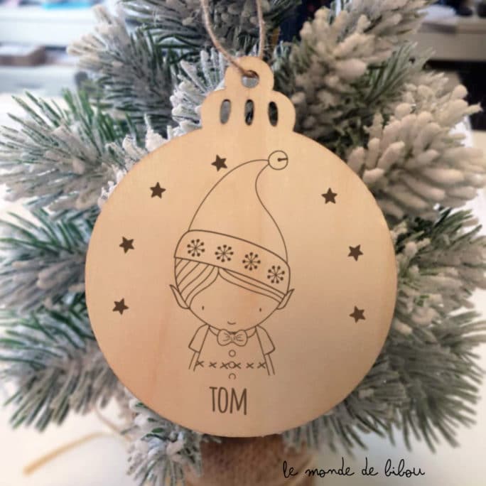 Boule de Noël Garçon Lutin