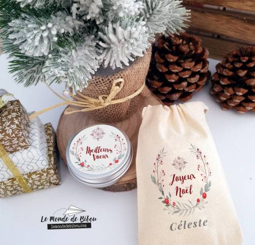 Bougie de Table Couronne d'hiver