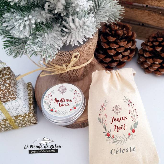 Bougie de Table Couronne d'hiver