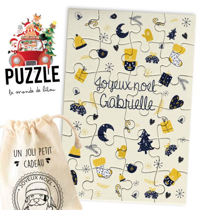 Puzzle Joyeux Noël personnalisé