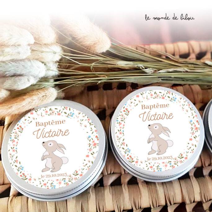 Boîte dragées Lapin Liberty
