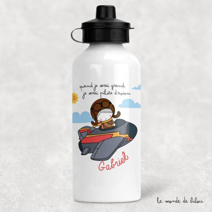 Gourde Pilote d'avion