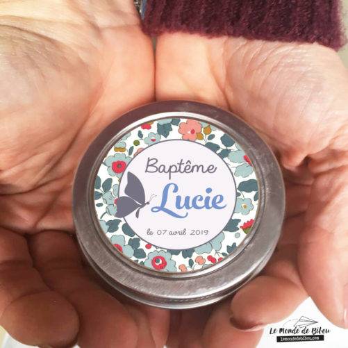 Lot de 12 bougies Liberty papillon