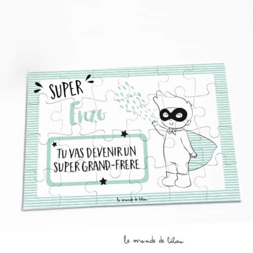 Puzzle pour futur grand-frère