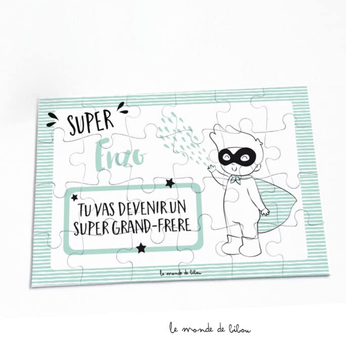 Puzzle pour futur grand-frère