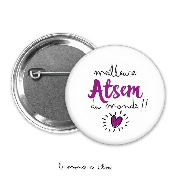 Badge Meilleure Atsem du monde