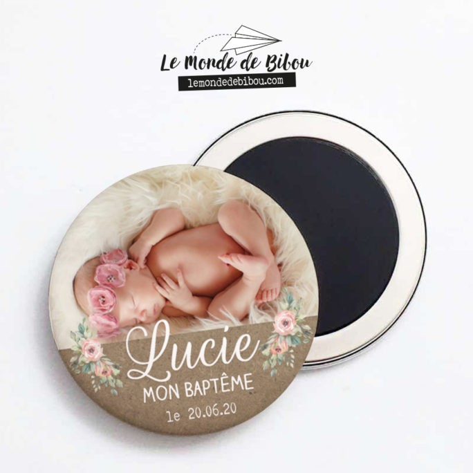 Lot de 10 magnets Baptême