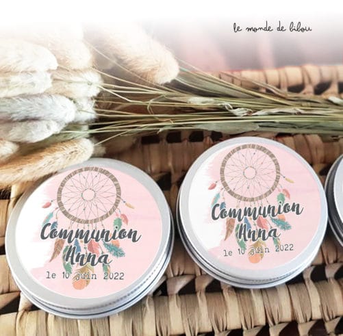 Boîte à dragées attrape rêves boho