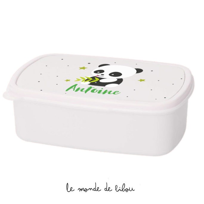 Boîte à Goûter personnalisée panda