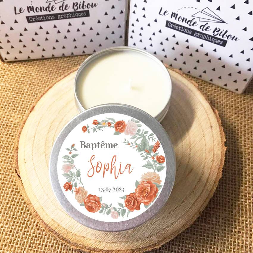 Lot de 10 bougies fleurs
