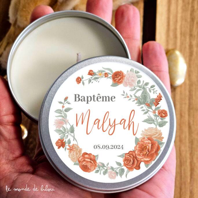 Lot de 10 bougies fleurs