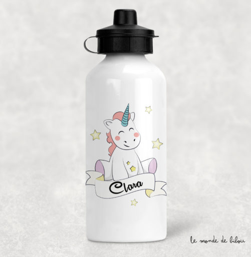 Gourde enfant Licorne rigolote