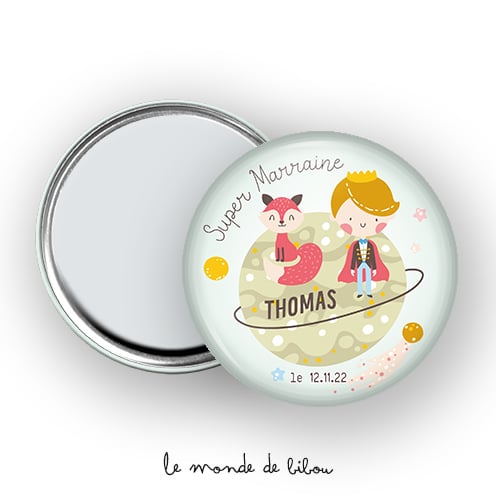 Miroir de poche Marraine Petit prince
