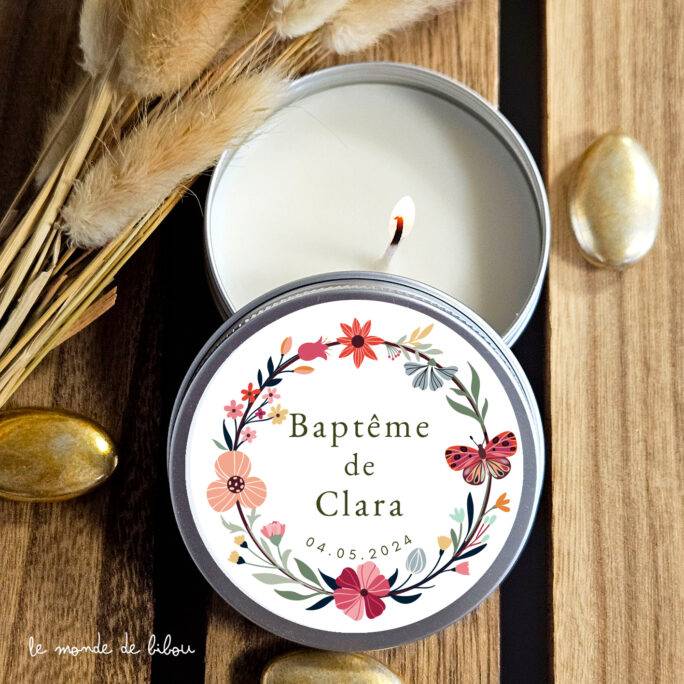 Lot de 10 bougies fleurs