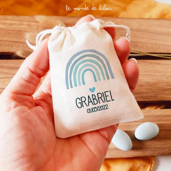 Sac à dragées Rainbow garçon