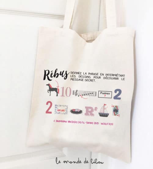 Sac rébus demande Marraine
