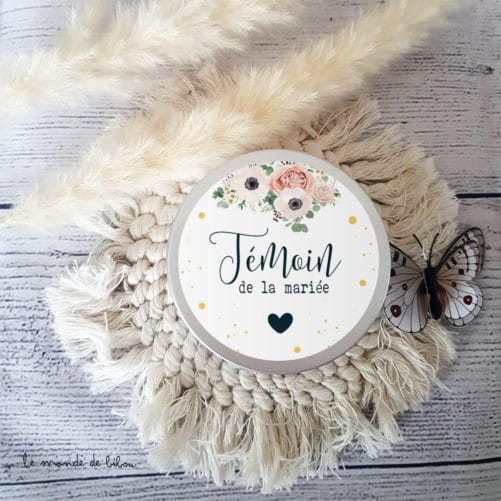 Bougie Témoin de la mariée
