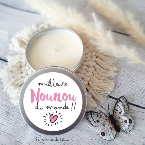 Bougie cadeau Meilleure Nounou