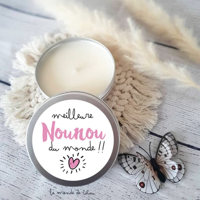 Bougie cadeau Meilleure Nounou