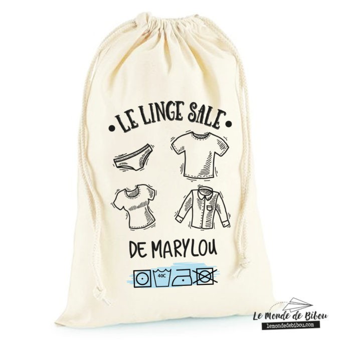 ac à linge sale personnalisé