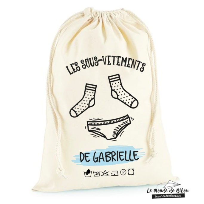 Sac à sous-vêtements personnalisé