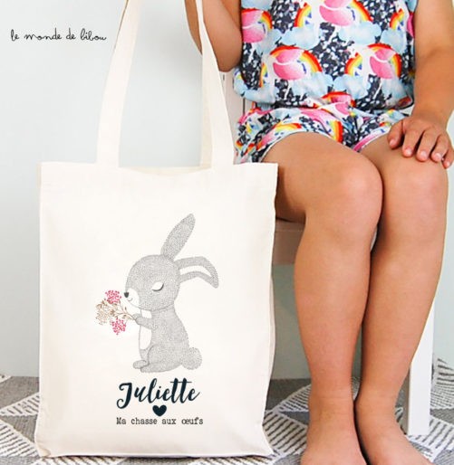 Tote bag Lapin de Pâques