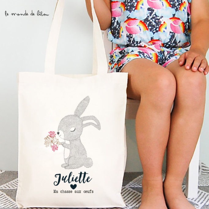 Tote bag Lapin de Pâques