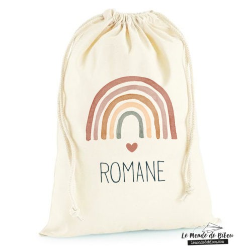 Sac rangement Rainbow fille