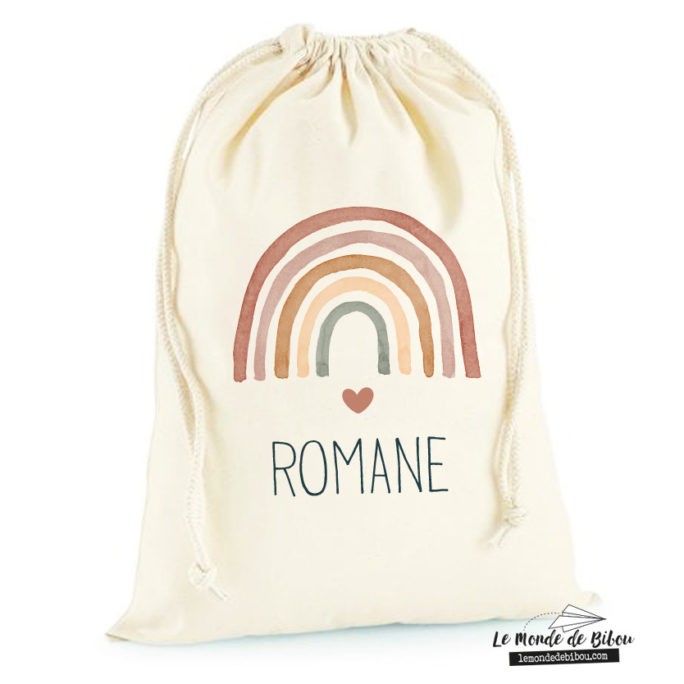 Sac rangement Rainbow fille